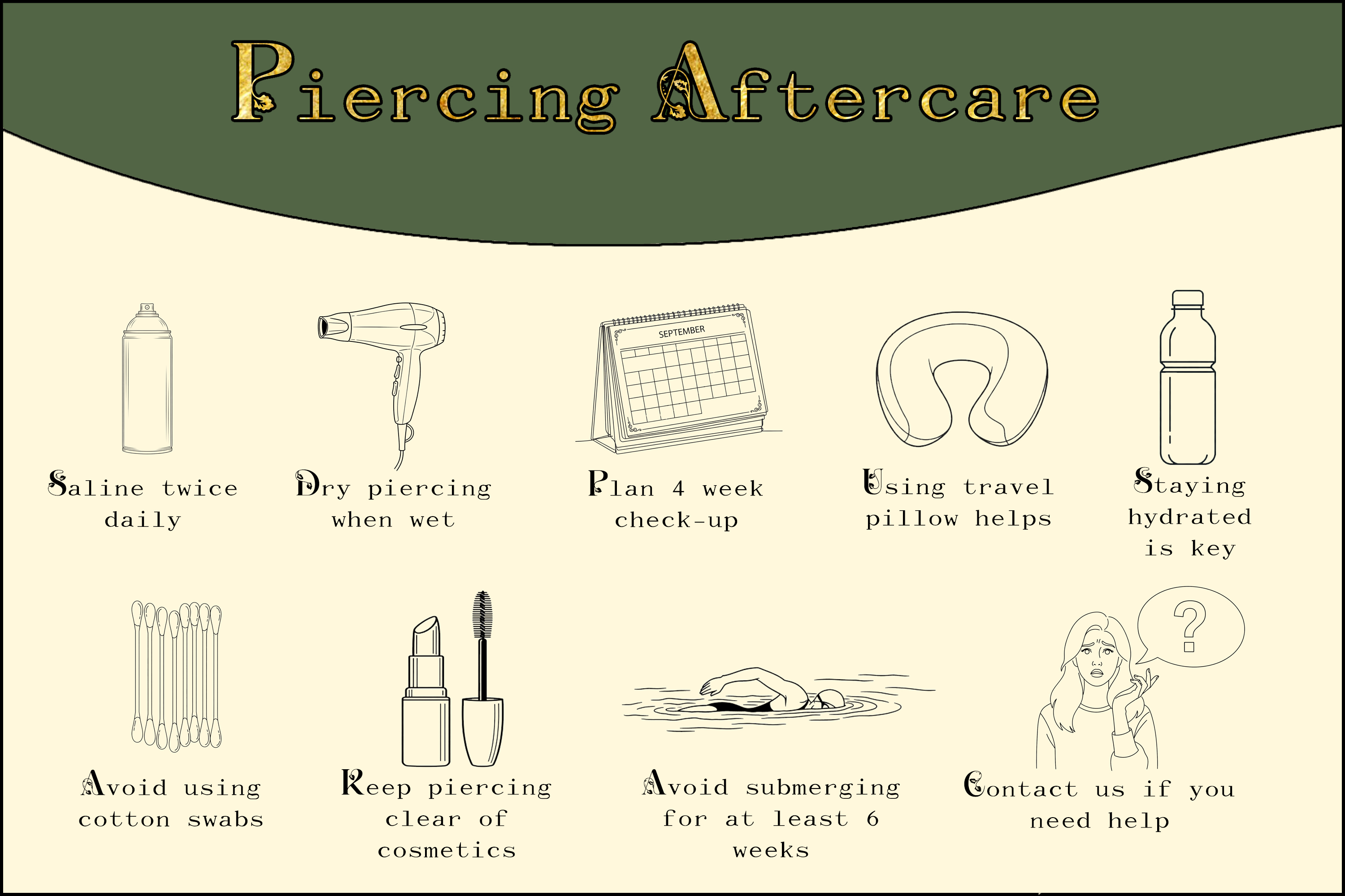 Piercing Aftercare Tips